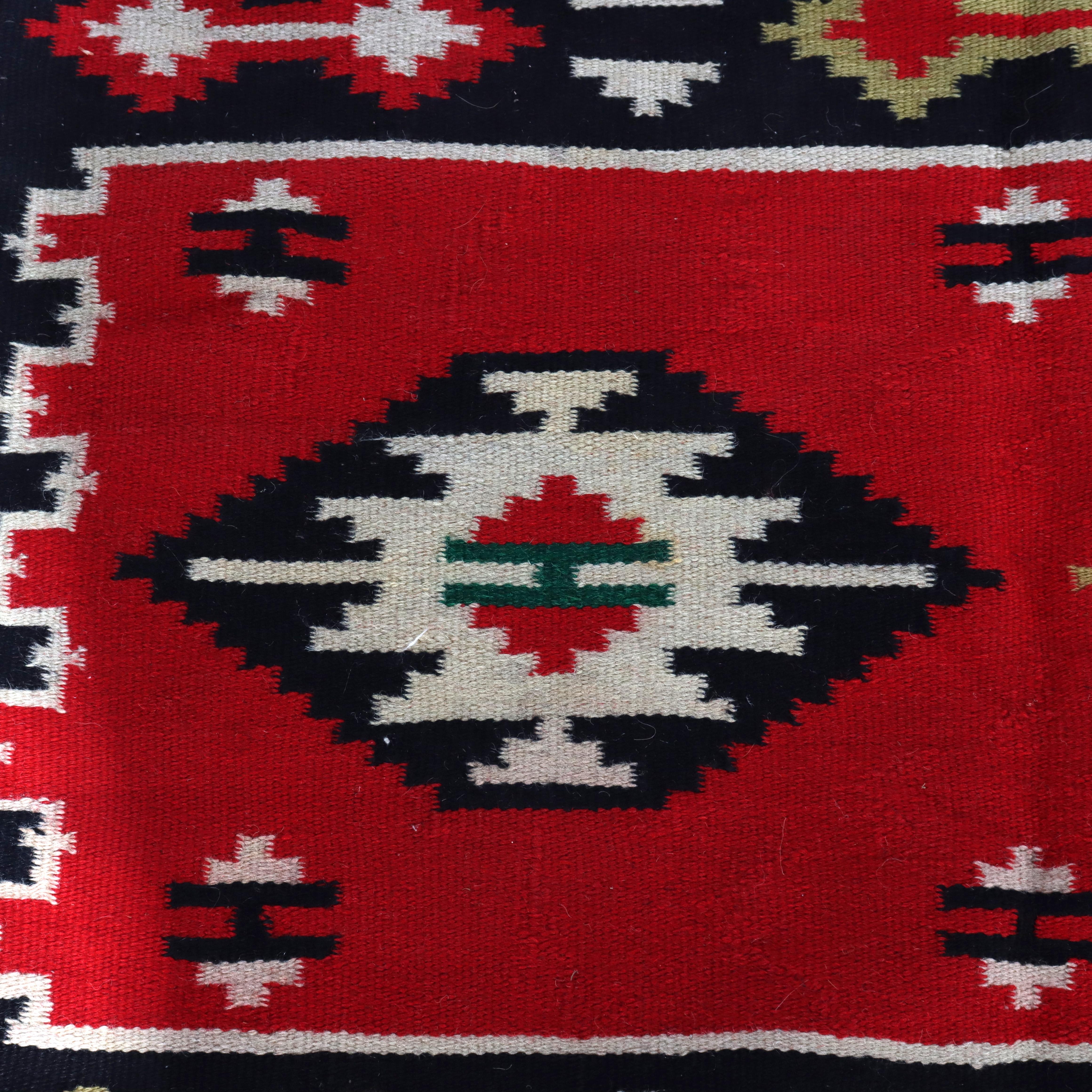 Antique Persian Kilim Wool Rug C1920 in vendita 2
