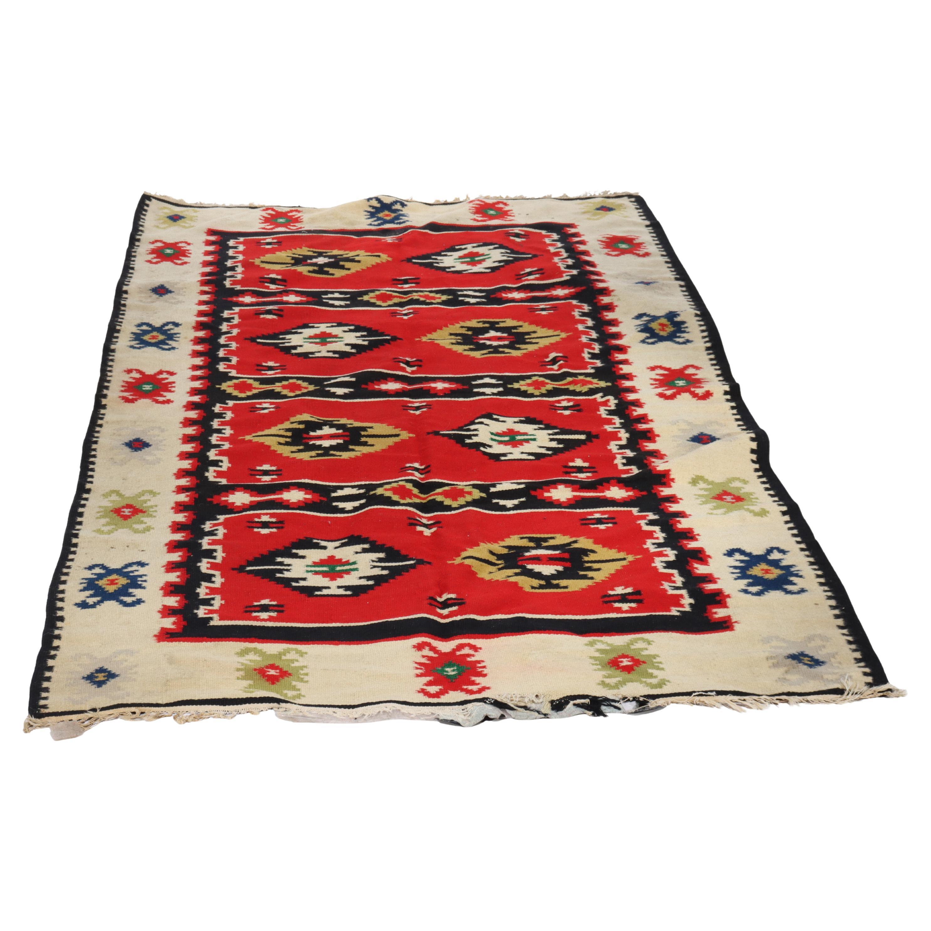 Ancien Rug & Kilim persan en laine C1920