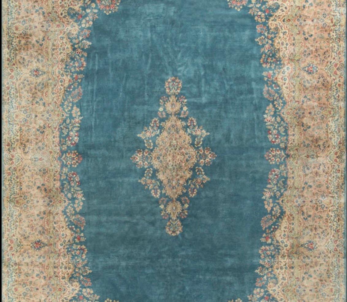 Antiker persischer Kirman-Teppich in Übergröße, um 1900, 11'1