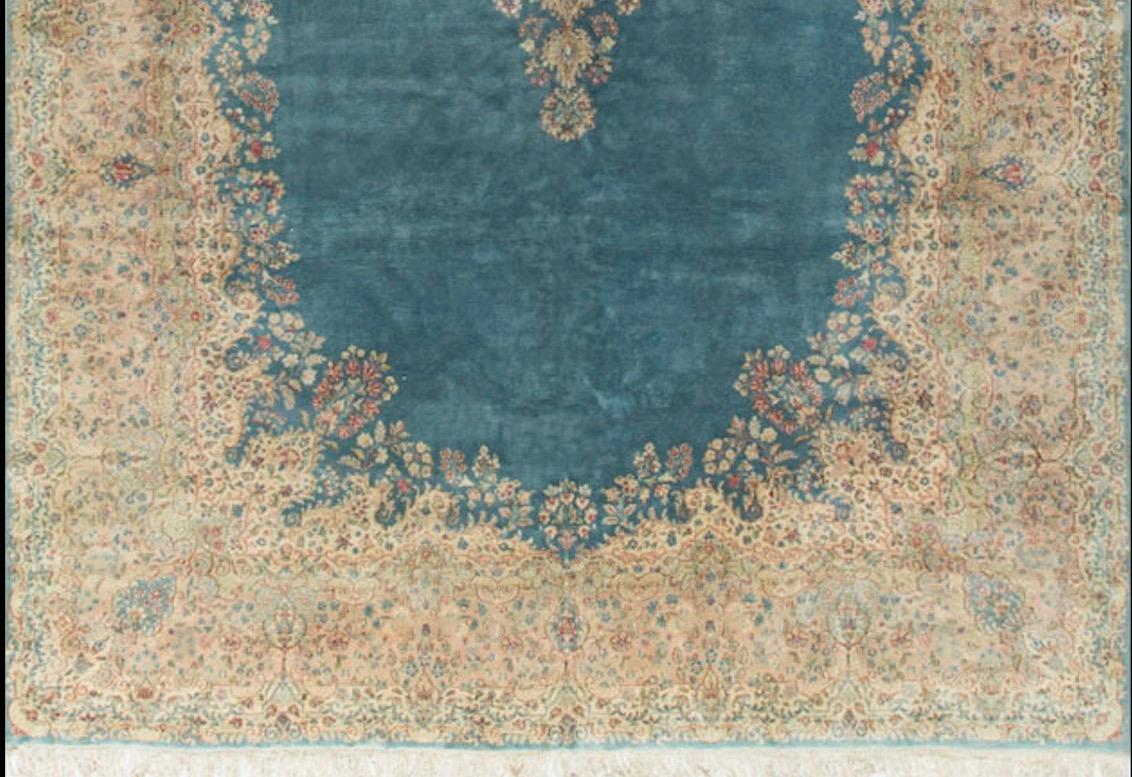 Antique Oversize Persian Kirman Rug, circa 1900 11'1