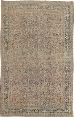 Doris Leslie Blau Collection Antique Persian Kirman Botanic Handmade Wool Rug