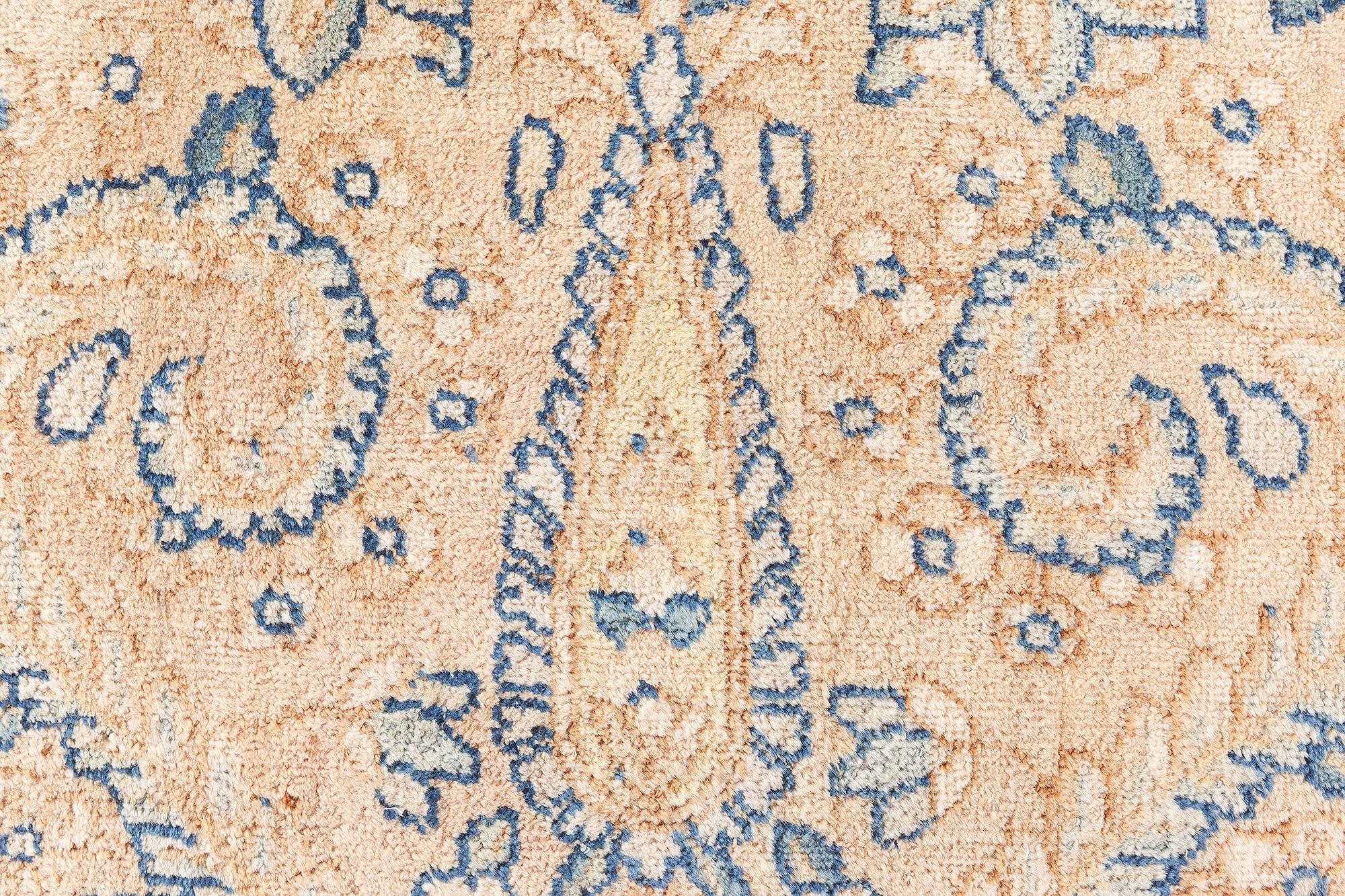 Tappeto antico persiano Kirman Camel in lana fatto a mano in vendita 6