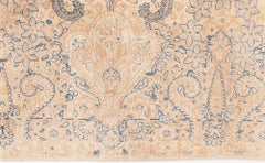 Antique Persian Kirman Camel Handmade Wool Rug