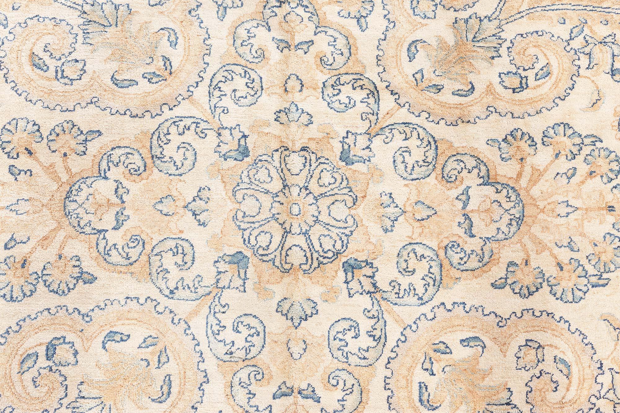 Tappeto antico persiano Kirman Camel in lana fatto a mano in vendita 1