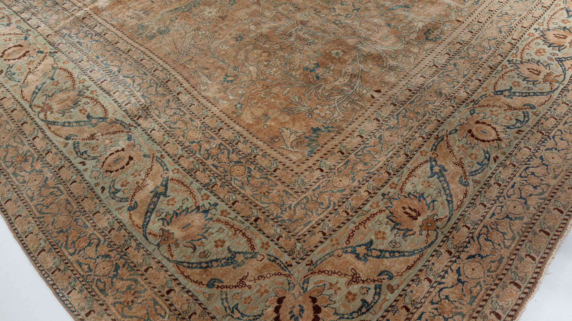 Antique Persian Kirman Carpet For Sale 4