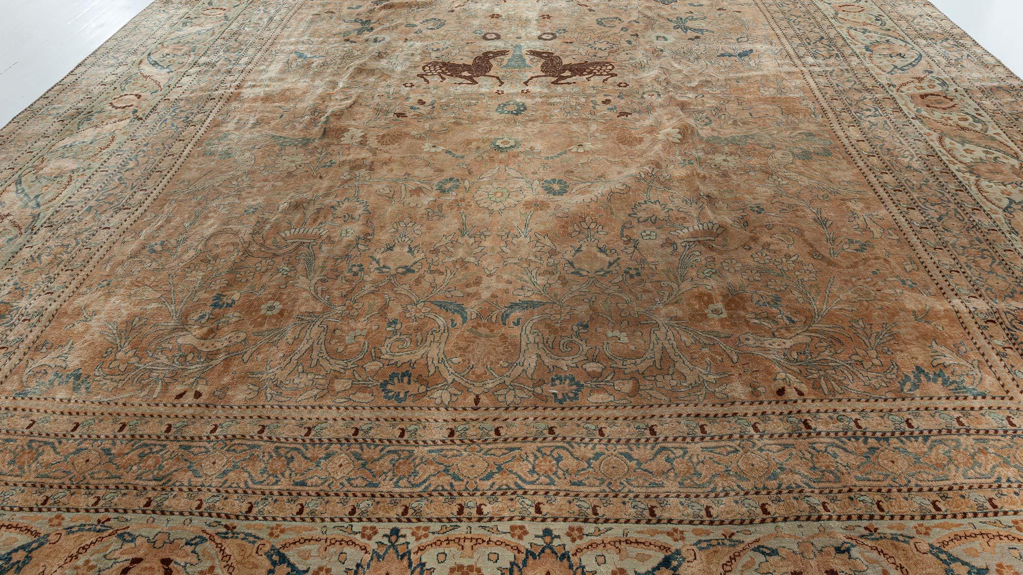 Antique Persian Kirman Carpet For Sale 5