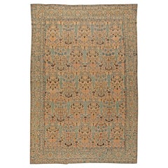Antique Persian Kirman Handwoven Wool Rug