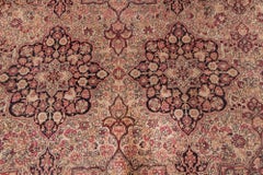 Authentic 19th Century Persian Kirman Botanic Wool Rug by Doris Leslie Blau