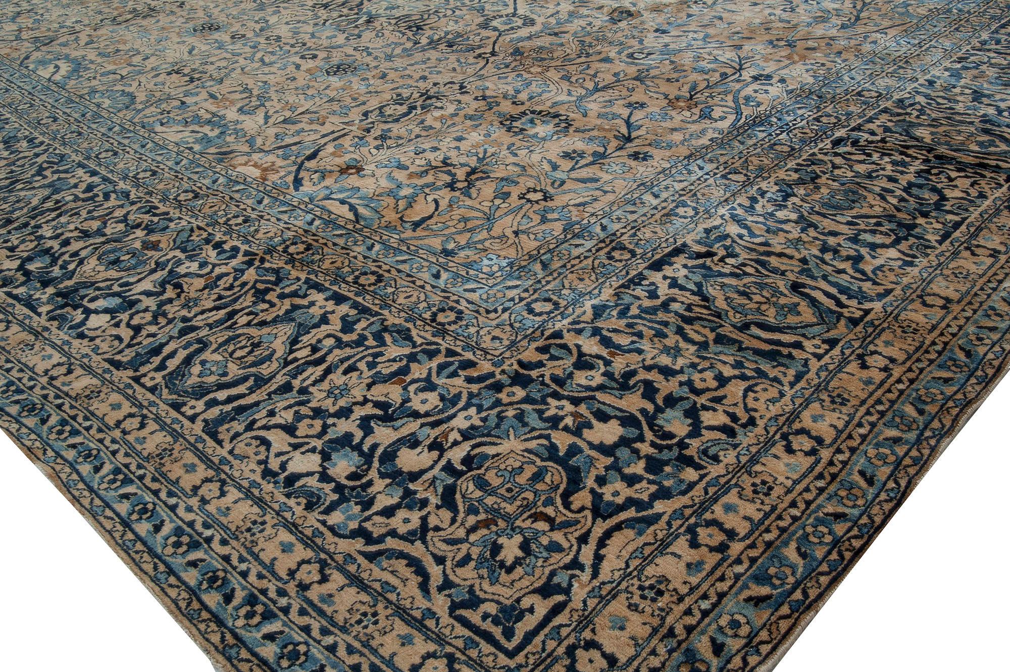 Antique Persian Kirman Carpet In Good Condition In New York, NY