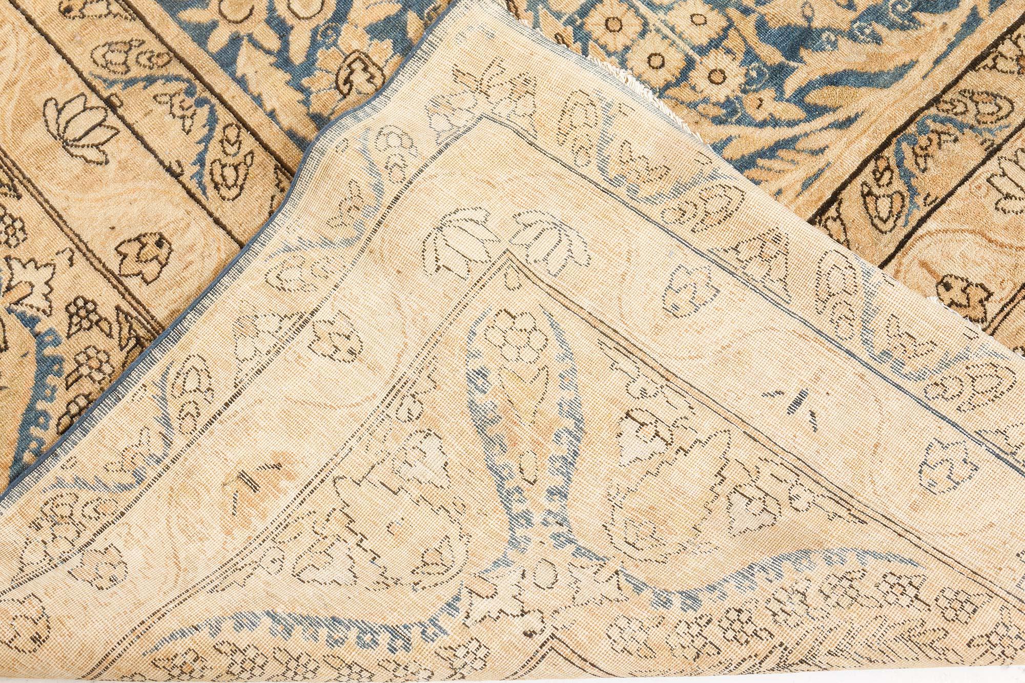 Antique Persian Kirman Handmade Wool Carpet For Sale 3