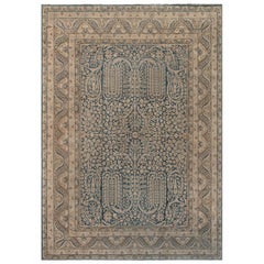 Antique Persian Kirman Handmade Wool Carpet