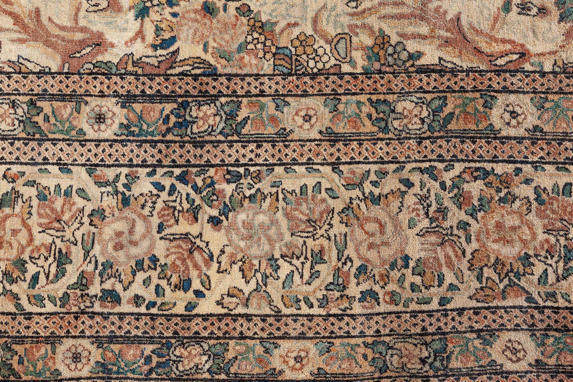 20ième siècle Tapis persan Kirman ancien noué à la main Doris Leslie Blau en vente