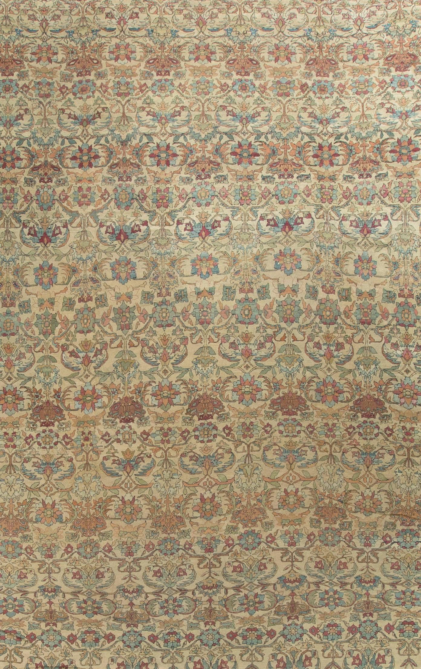 Hand-Woven Antique Persian Kirman Lavar, circa 1900 For Sale