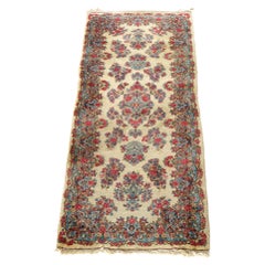 Antique Persian Kirman Long Runner Oriental Wool Rug, Circa 1930