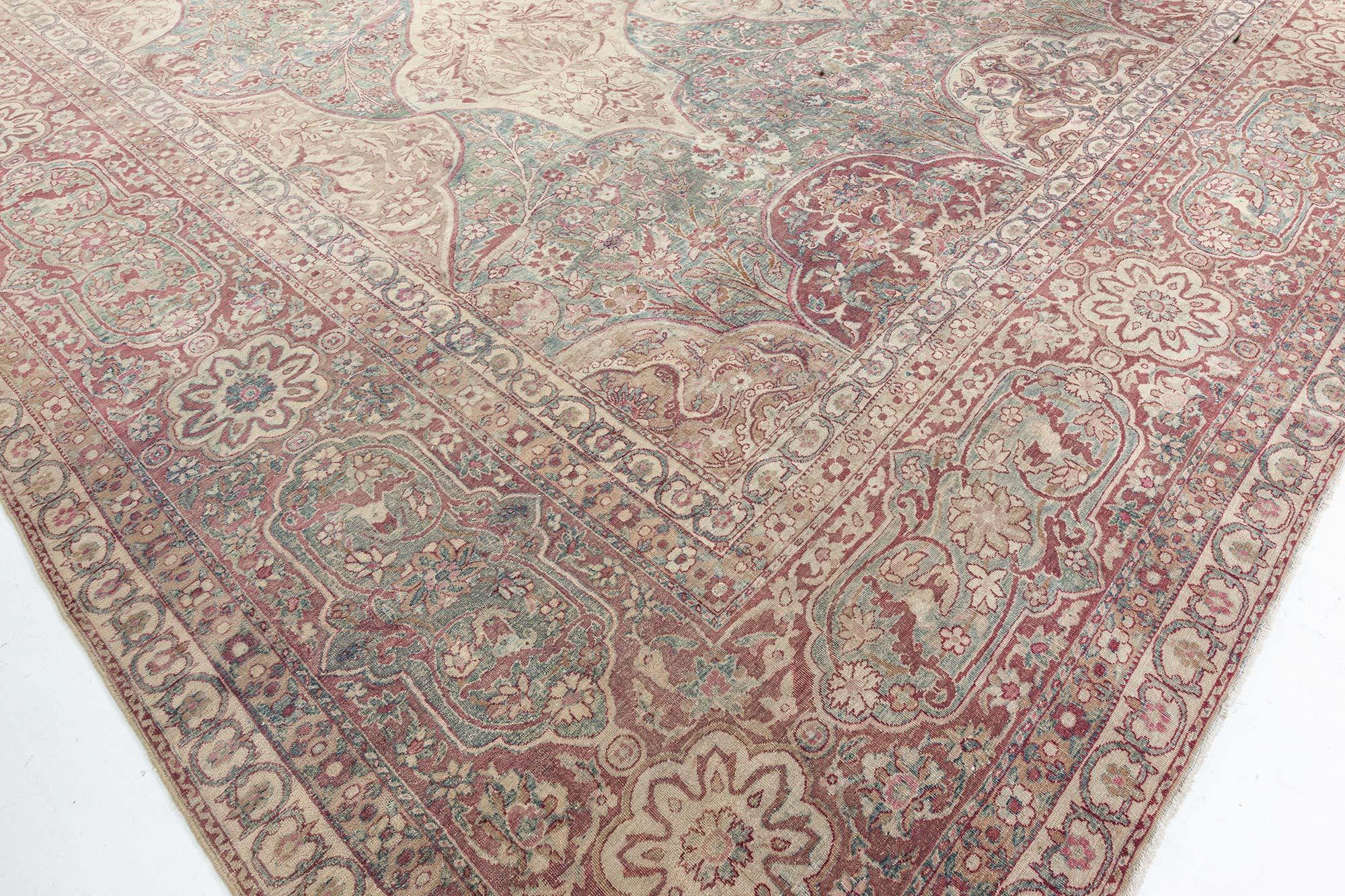 Antique Persian Kirman rug.
Size: 10'8