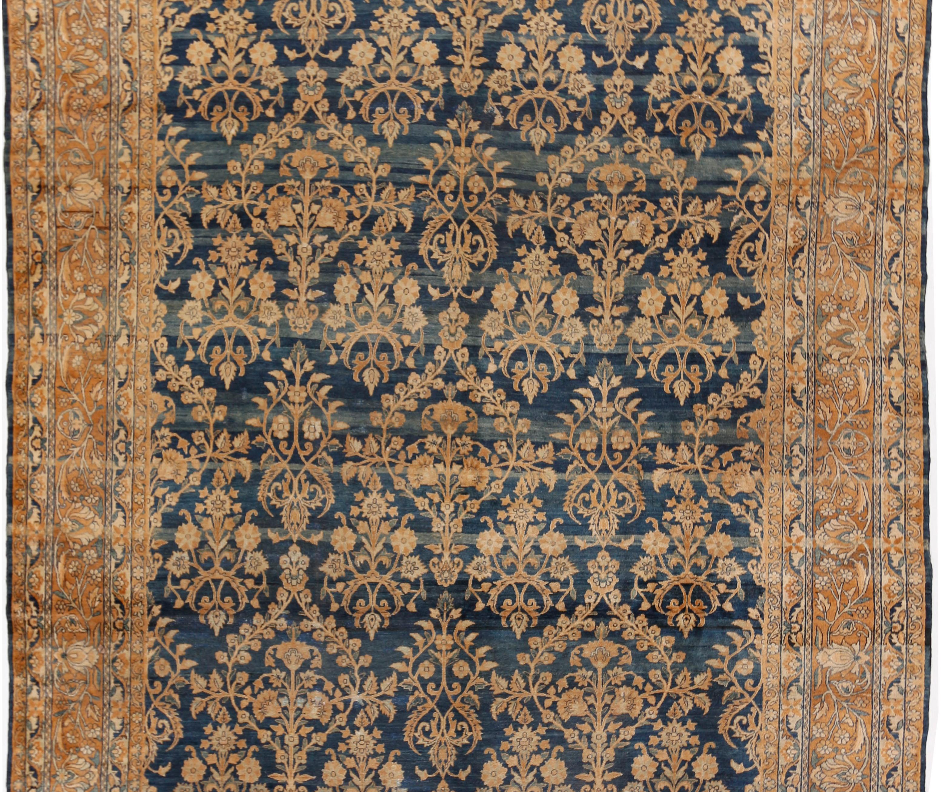 XIX secolo Antico tappeto persiano Kirman, 1900 circa  9'4x12'10 in vendita