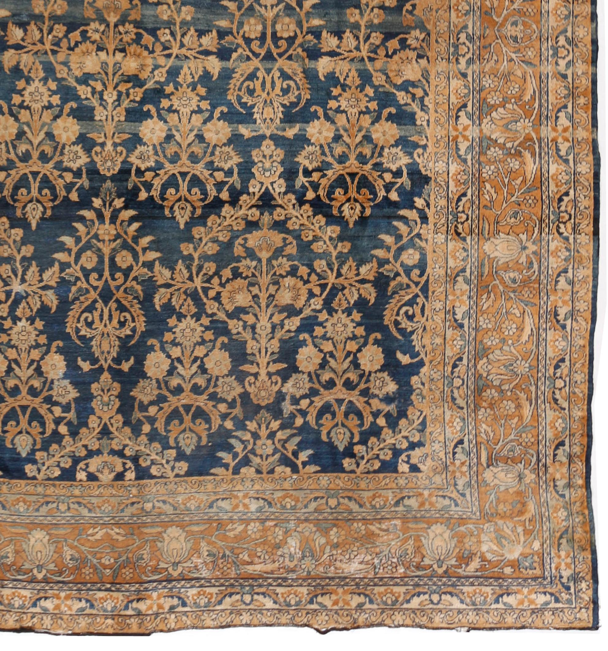 Antico tappeto persiano Kirman, 1900 circa  9'4x12'10 in vendita 1