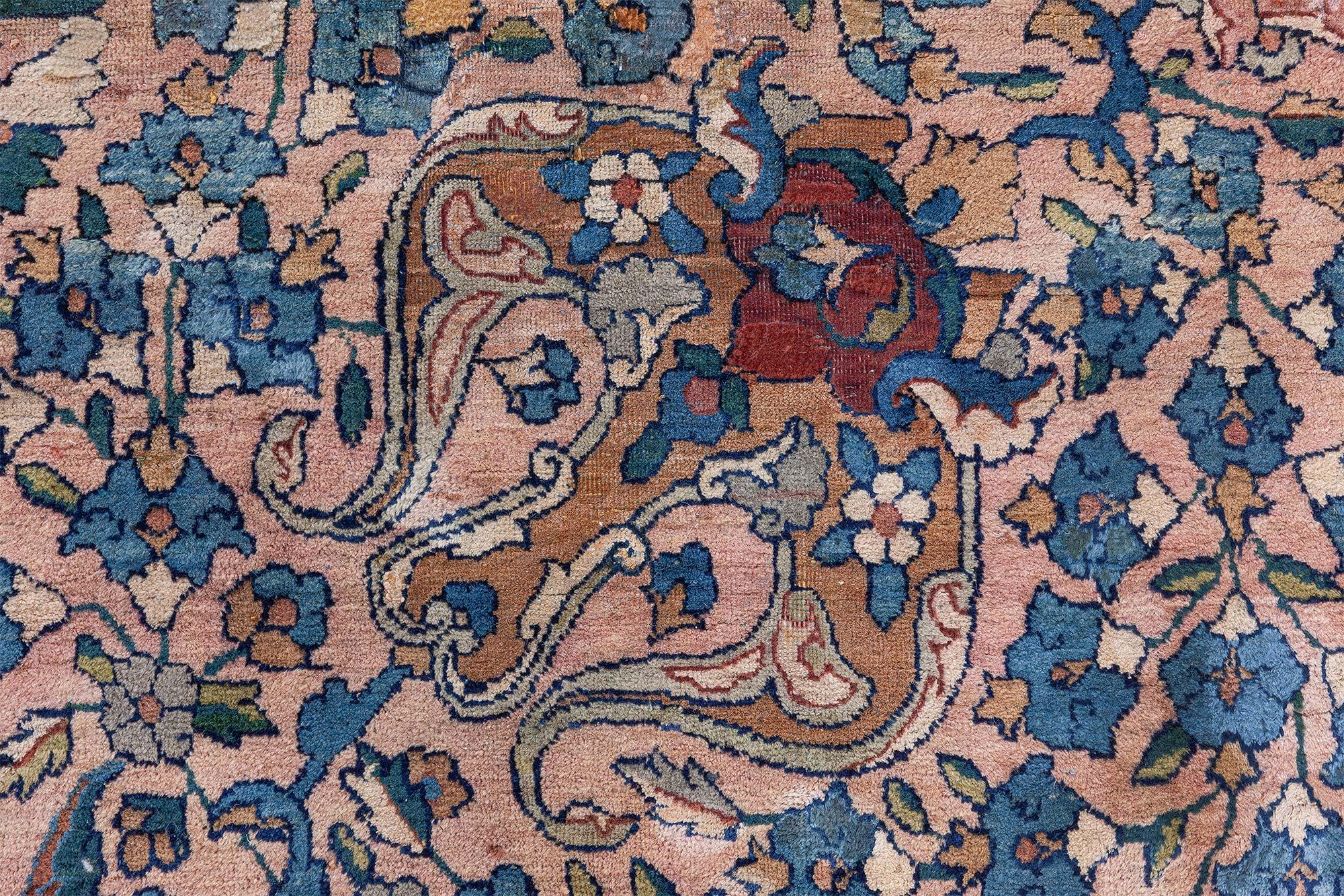 Antico tappeto persiano Kirman - Un capolavoro di arte botanica persiana
Dimensioni: 12'9