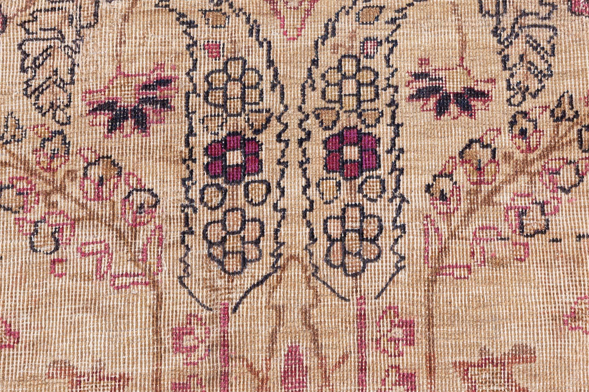 Antiker persischer Kirman-Teppich Doris Leslie Blau im Angebot 1