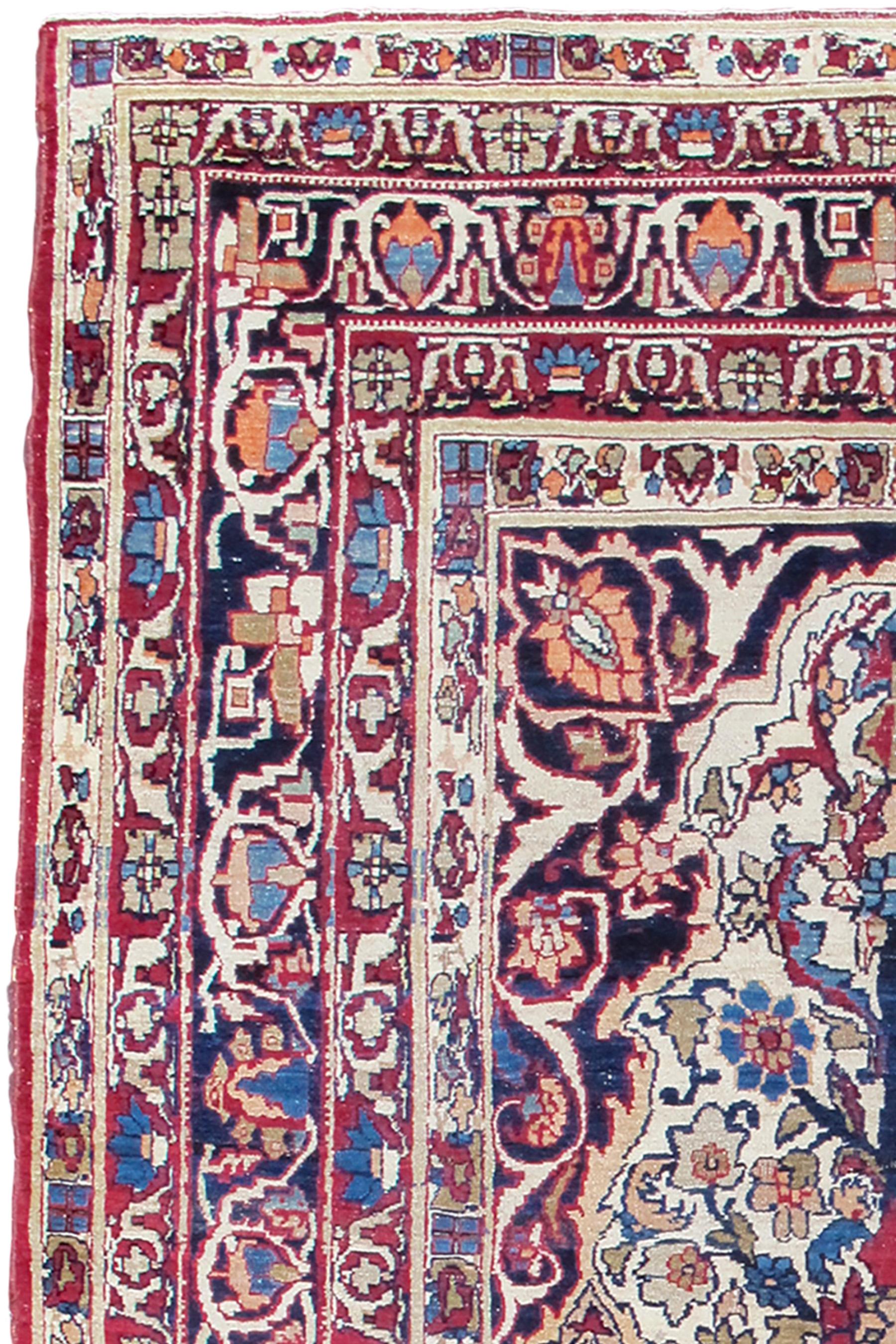 Antigua alfombra persa Kirman, principios del siglo XX

Información adicional:
Dimensiones: 1,8 m de largo x 1,8 m de ancho
Origen: Persia
Periodo: Principios del siglo XX
Alfombra ID: 19861