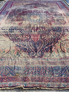Antique Persian Kirman Rug