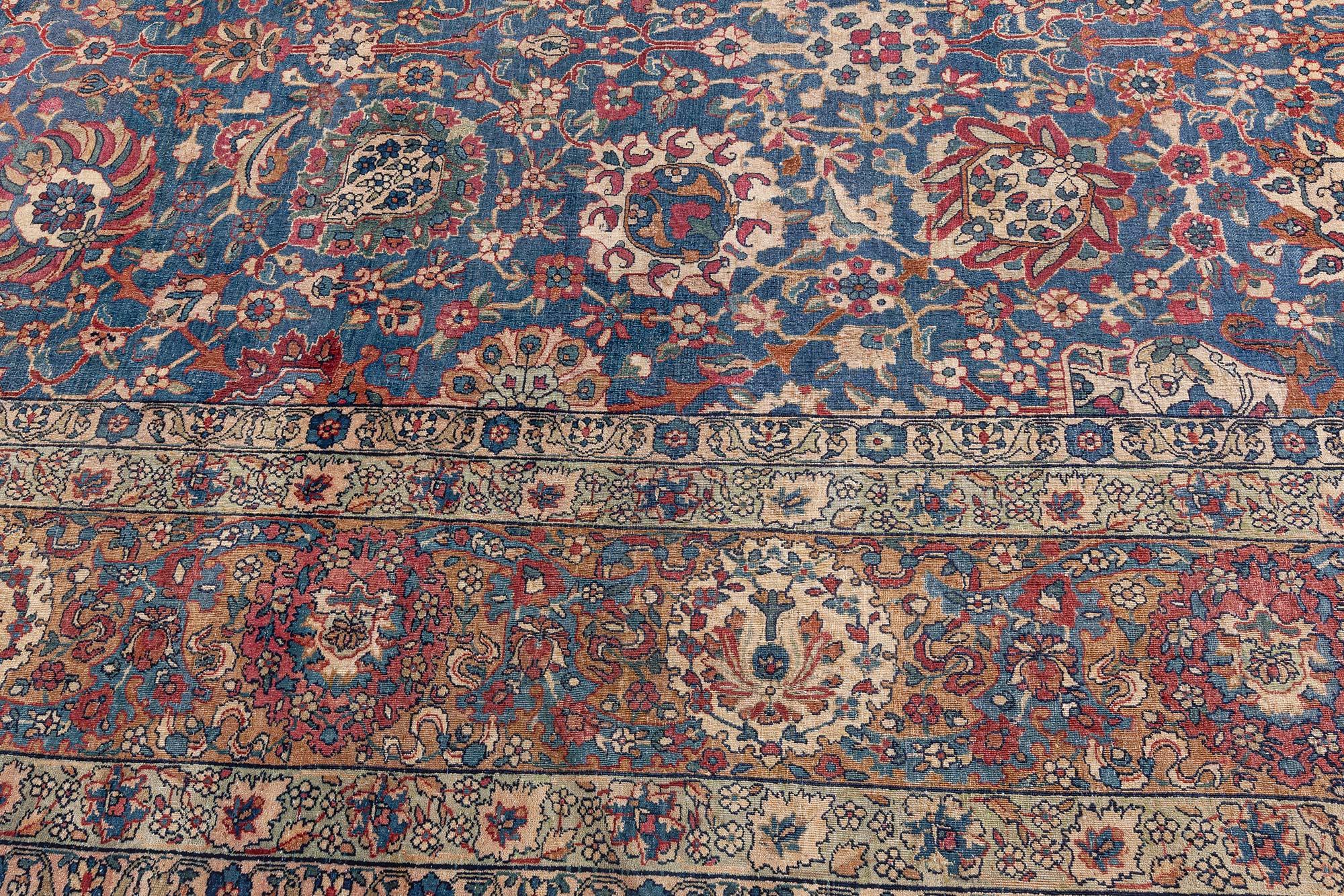 Antique Persian Kirman Rug In Good Condition For Sale In New York, NY