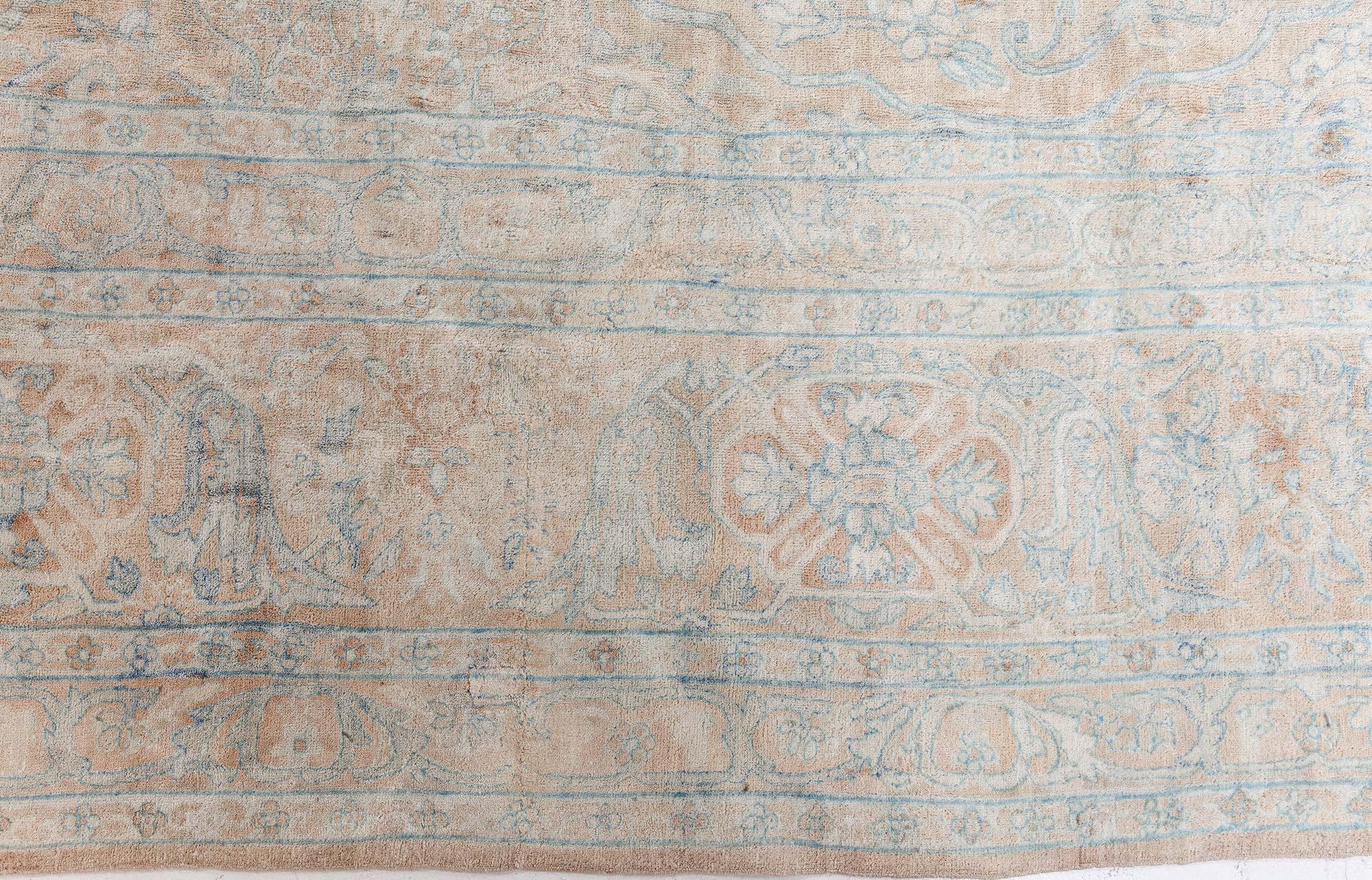 Antiker persischer Kirman-Teppich Doris Leslie Blau (Handgeknüpft) im Angebot