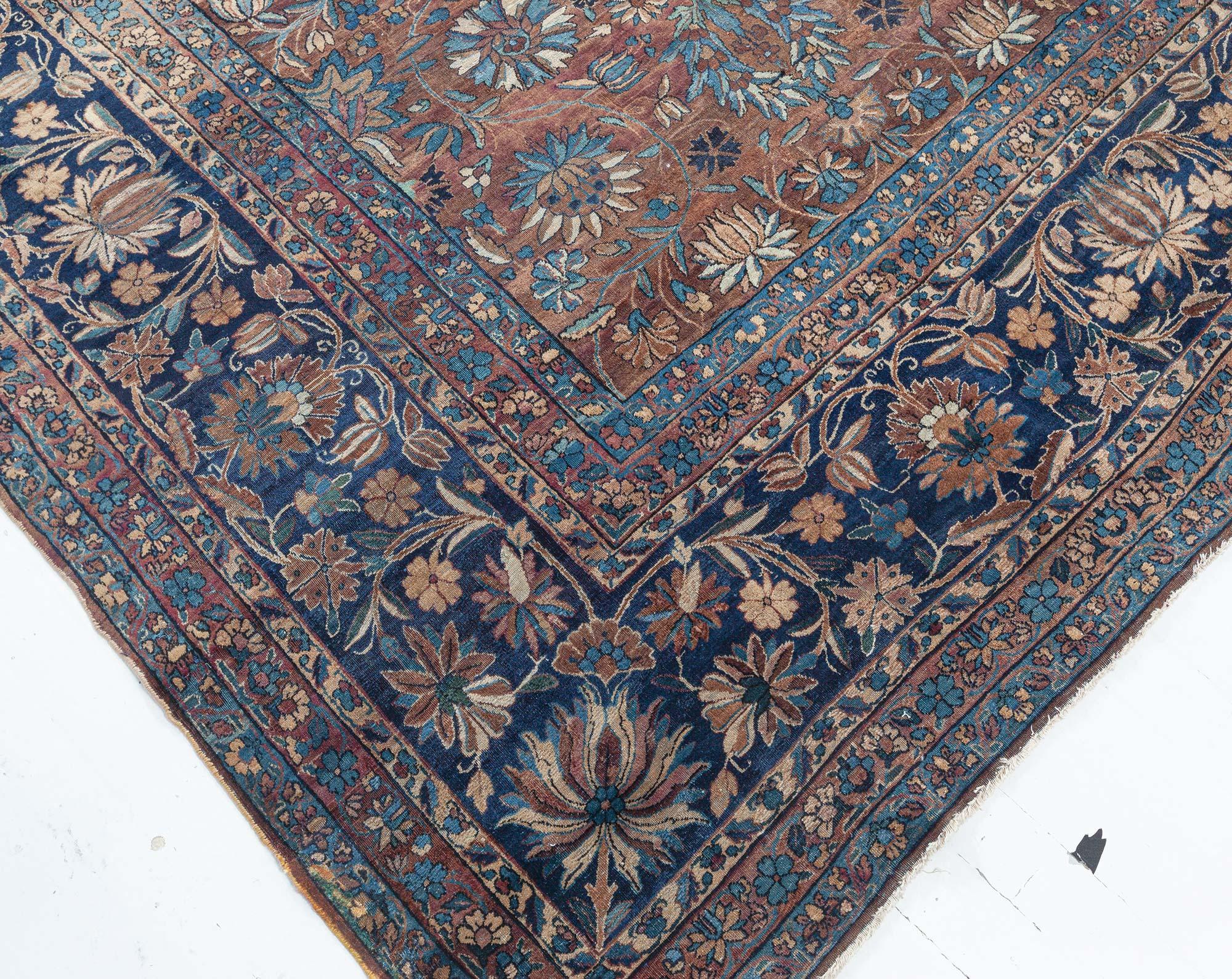 20th Century Antique Persian Kirman Rug For Sale