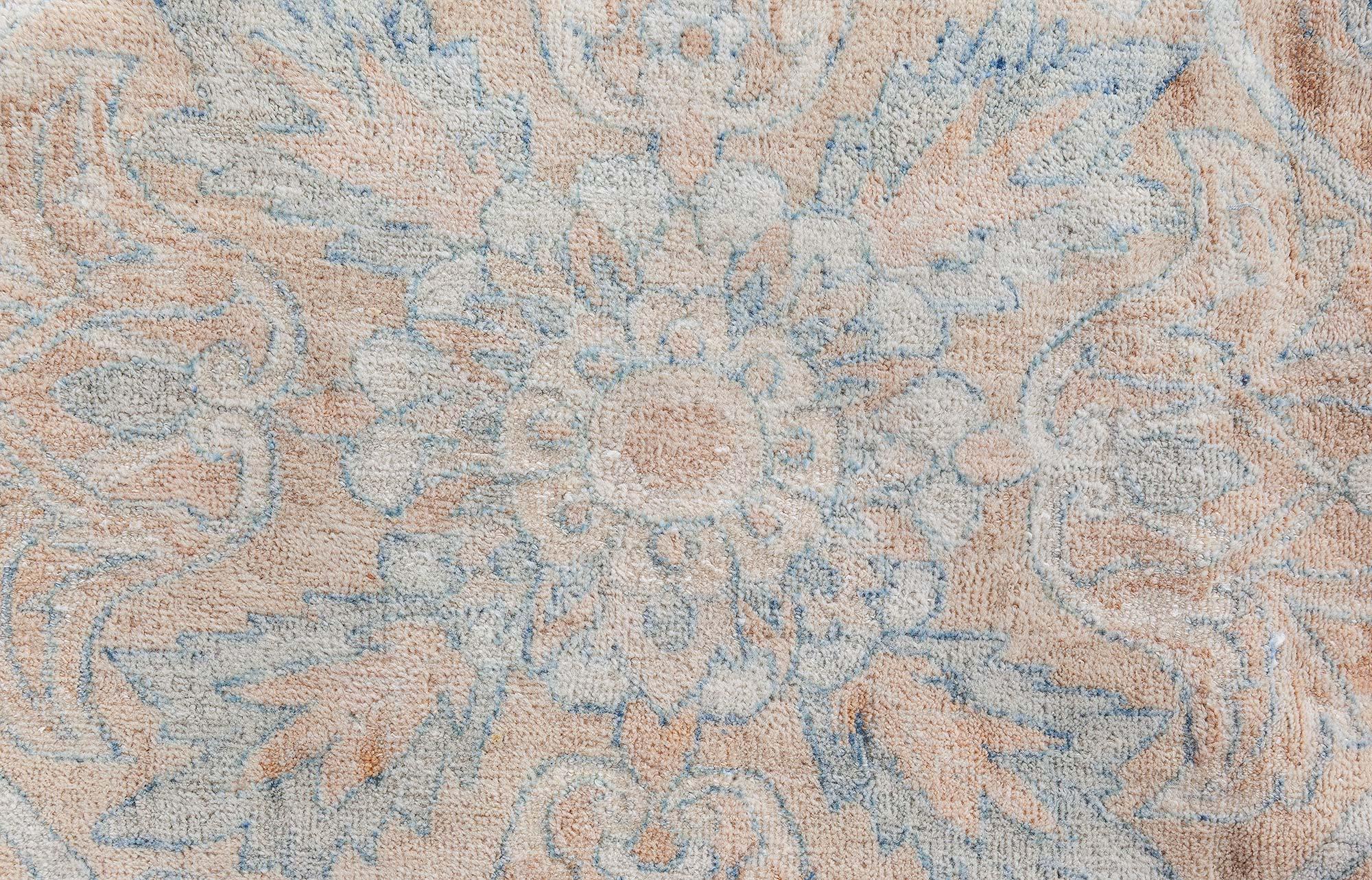 Antiker persischer Kirman-Teppich Doris Leslie Blau (Wolle) im Angebot