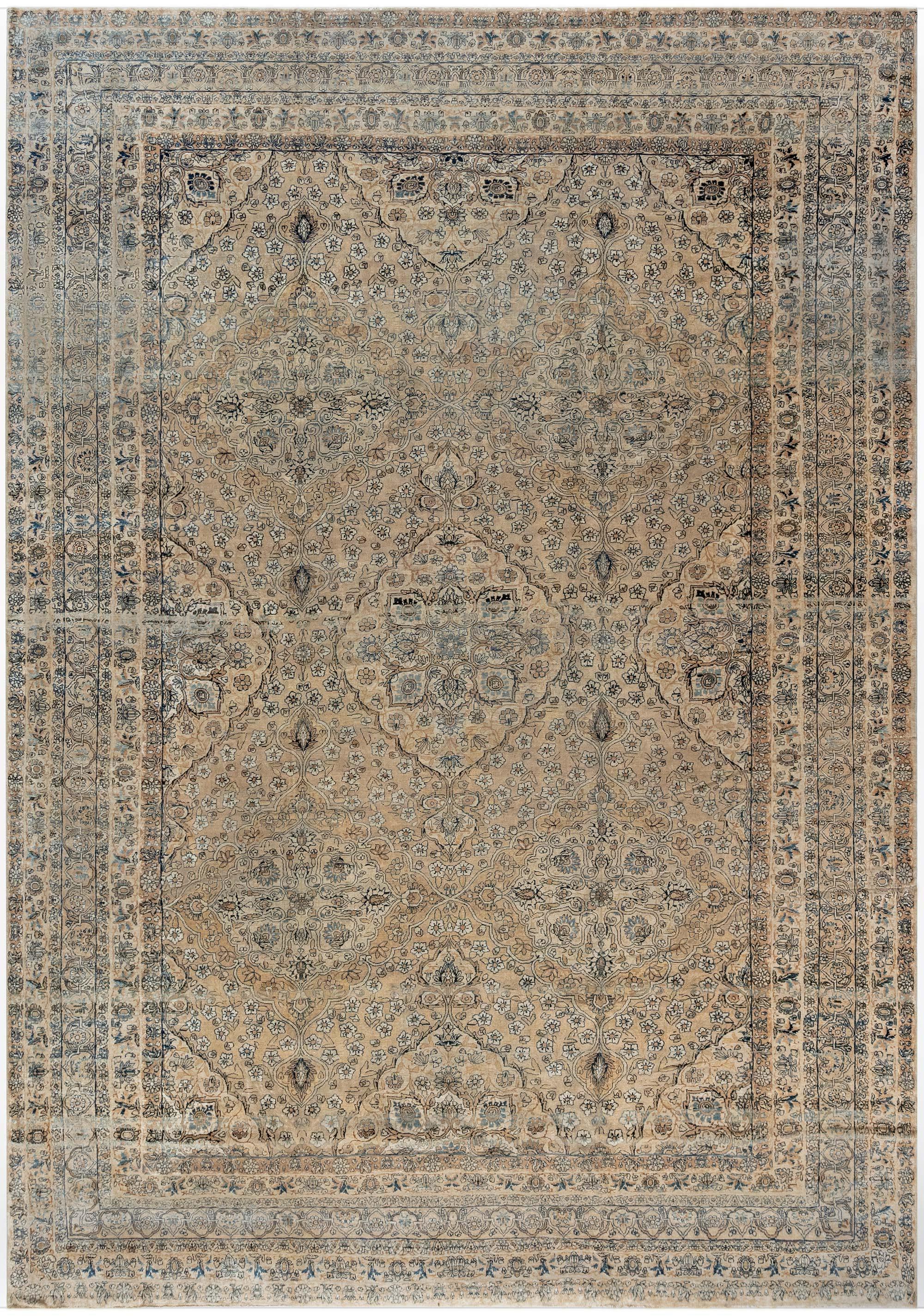 Authentic Persian Kirman Handmade Wool Rug