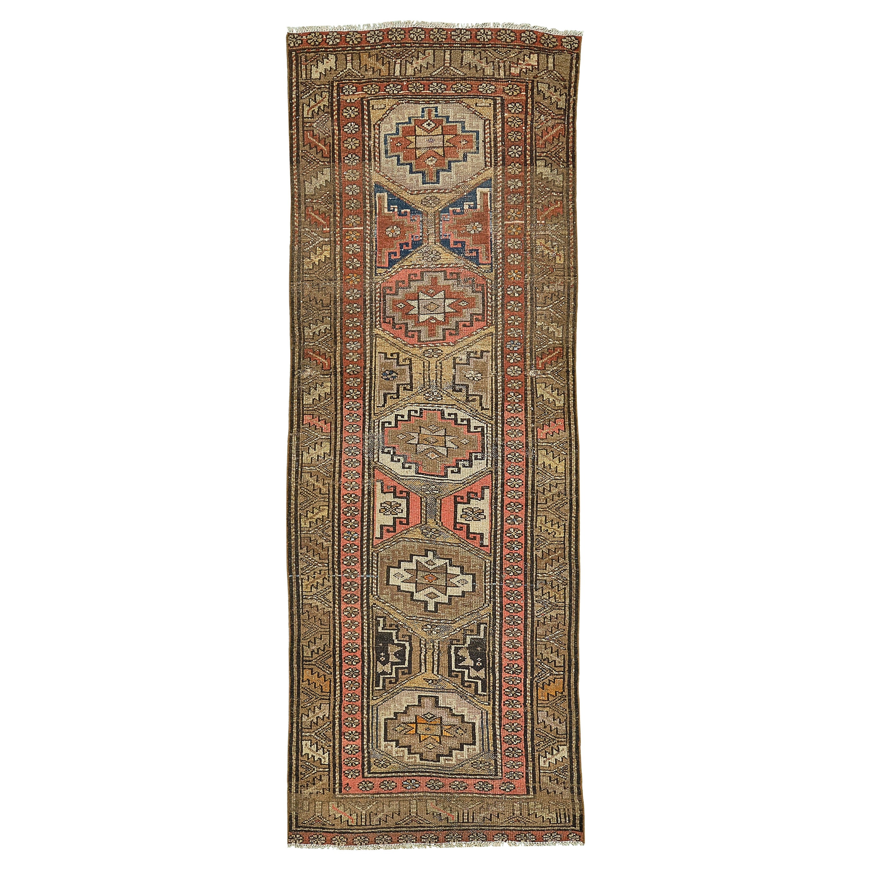Tapis de couloir persan Kordestan ancien 28438 en vente
