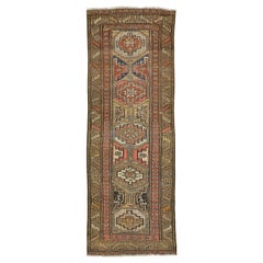 Tapis de couloir persan Kordestan ancien 28438