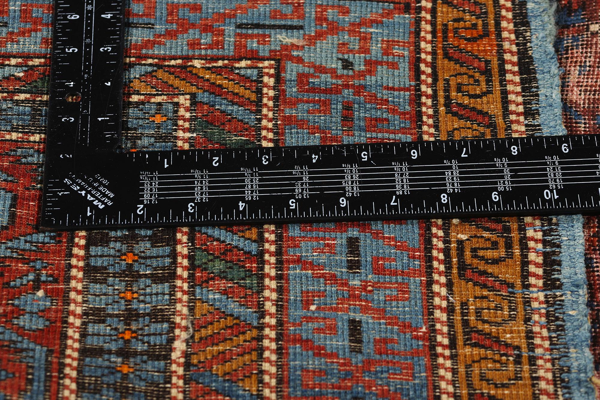 19th Century Antique Persian Kuba Rug For Sale