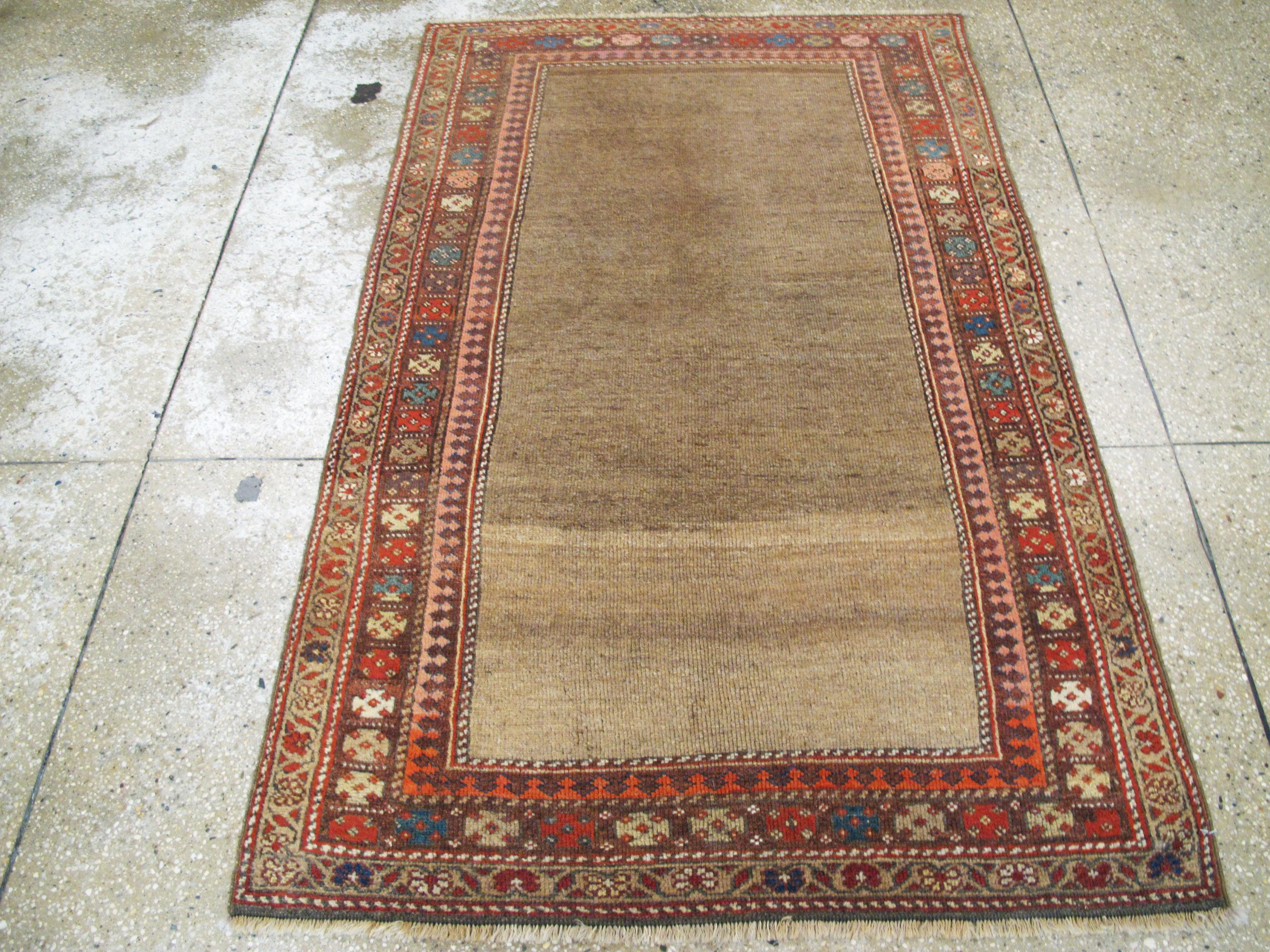 Hand-Knotted Antique Persian Kurd Rug For Sale