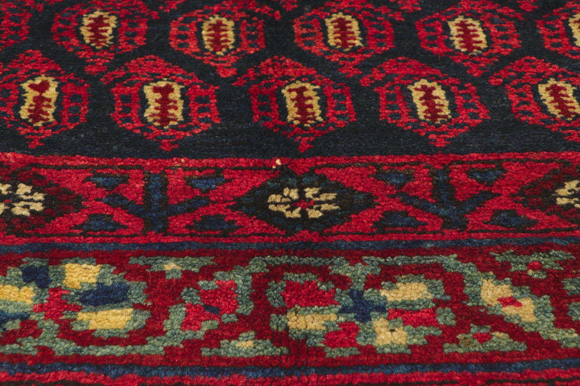 Antique Persian Kurd Rug with Allover Boteh Pattern In Good Condition For Sale In Dallas, TX