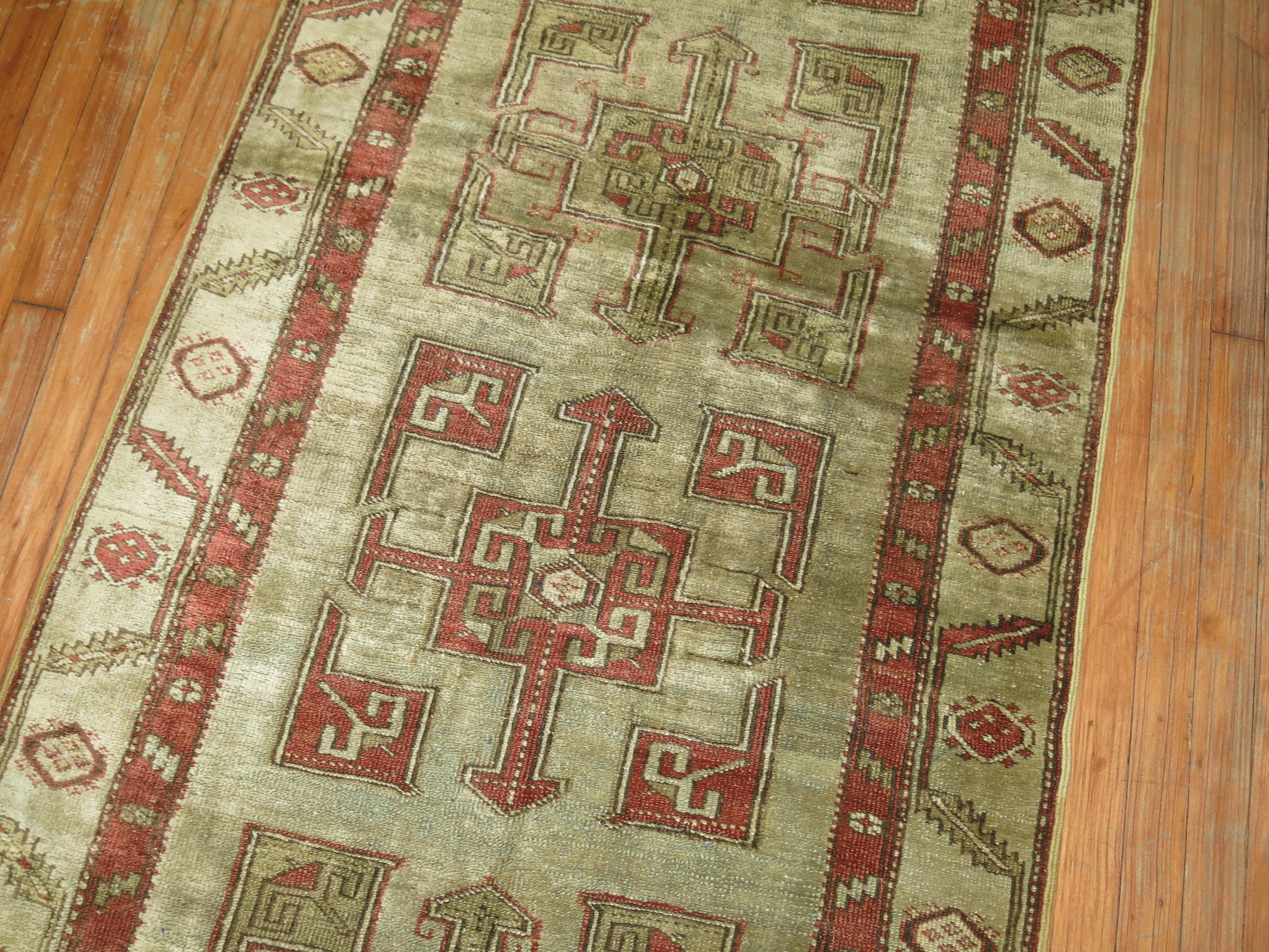 Early 20th Century Antique Persian Kurd Runner For Sale