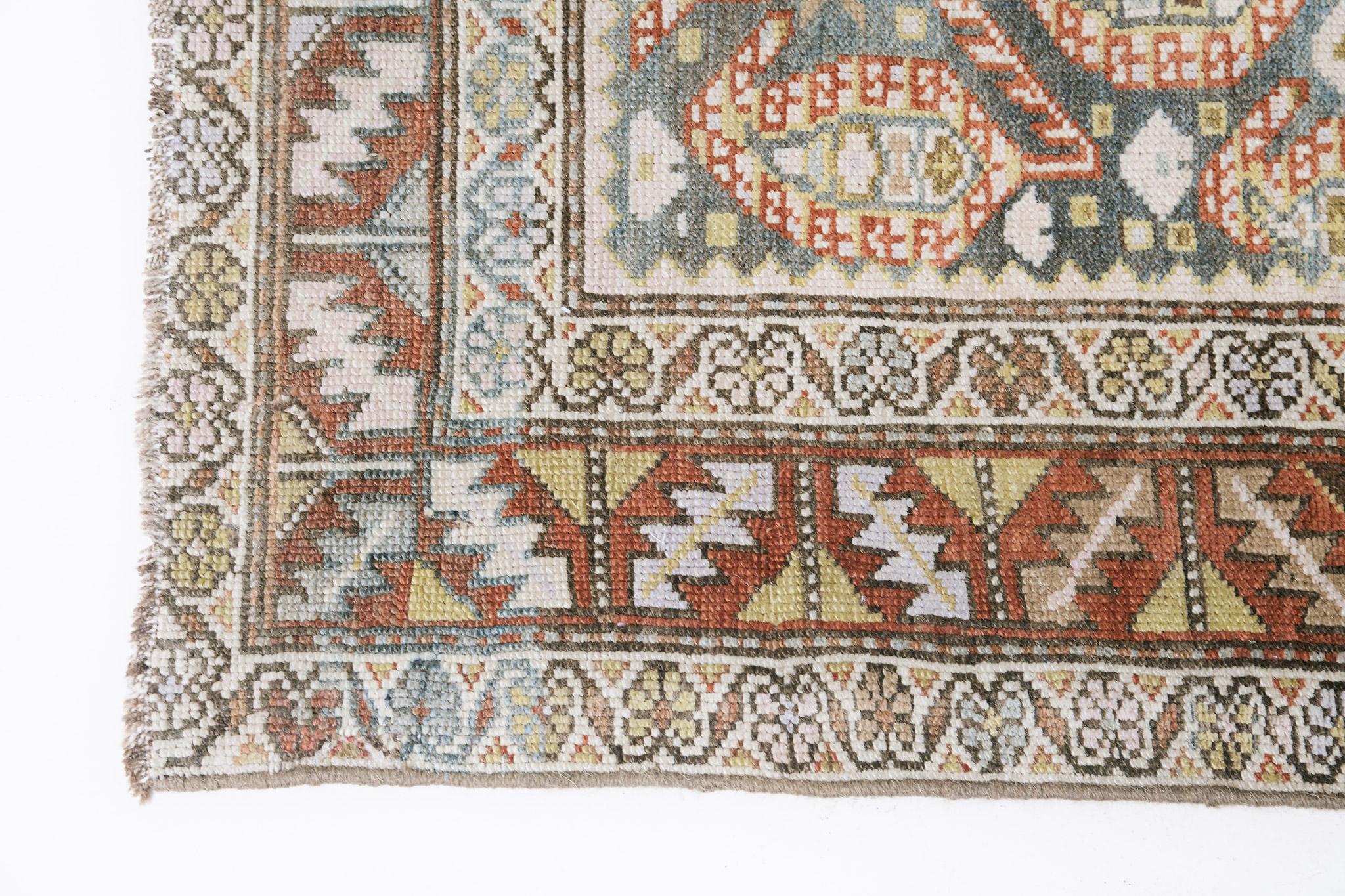 Hand-Knotted Antique Persian Kurdish 29676 For Sale