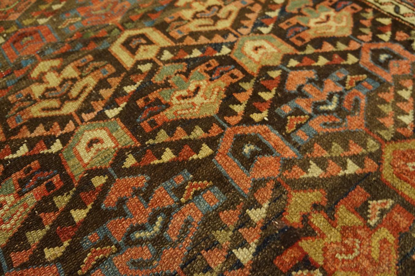 Late 19th Century NW Persian Kurdish Carpet ( 3'4'' x 12'8''- 102 x 386 ) 1