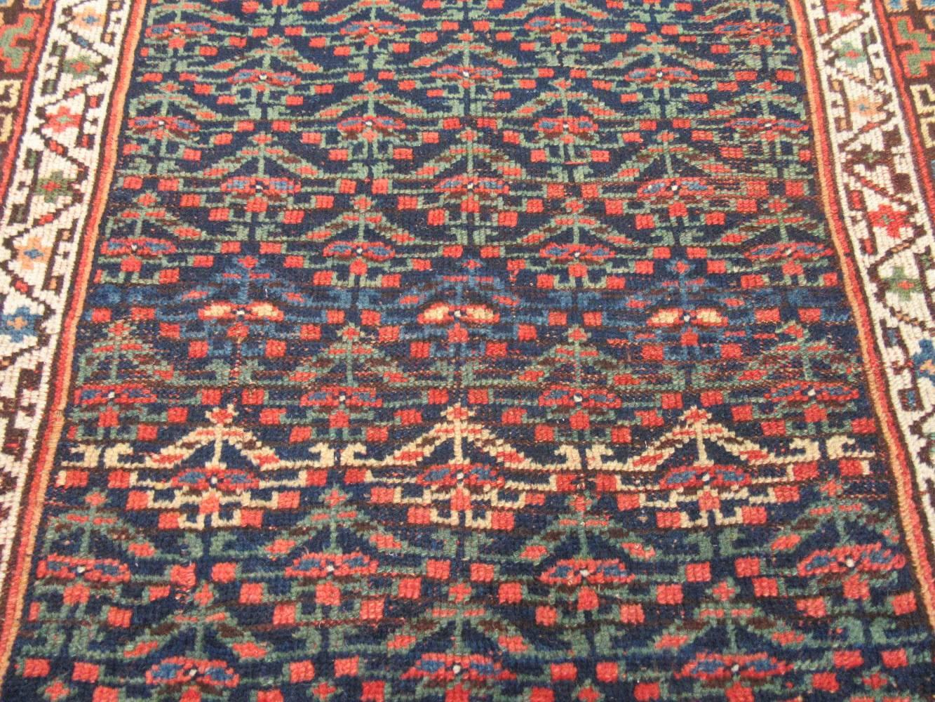 Other Antique Hand Knotted Wool Persian Kurdish Area Rug