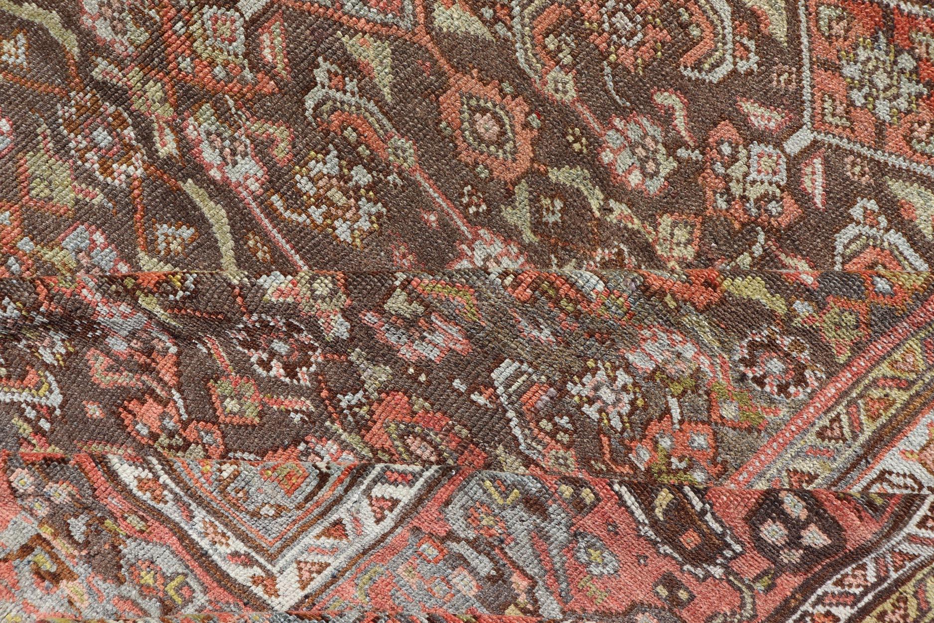 Antiker persischer kurdischer Bidjar-Teppich mit dichtem Herati-Muster 12'4 x 21'5 im Angebot 7