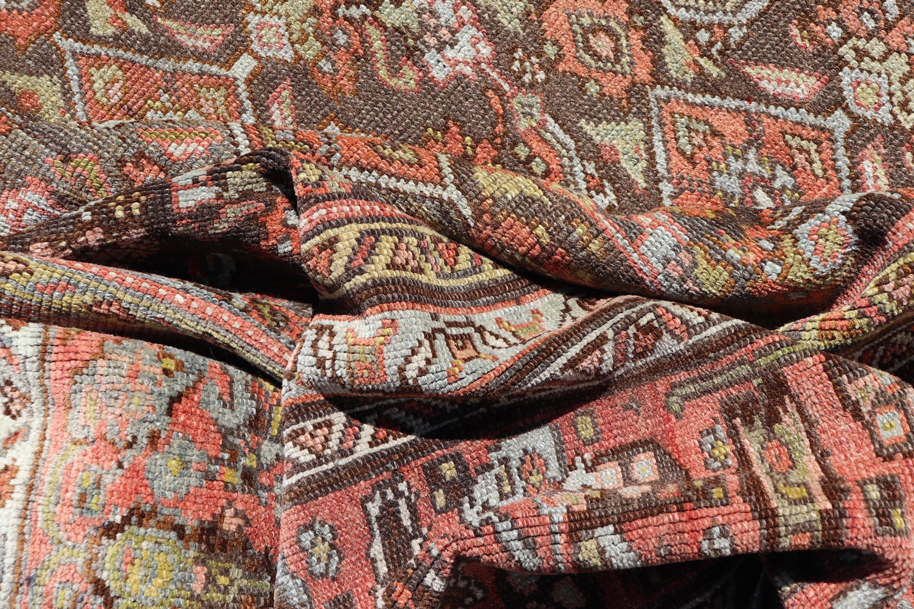 Antiker persischer kurdischer Bidjar-Teppich mit dichtem Herati-Muster 12'4 x 21'5 im Angebot 8