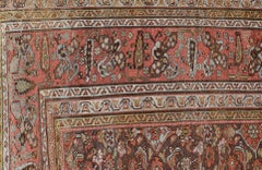 Antique Persian Kurdish Bidjar Rug Featuring Dense Herati Pattern 12'4 x 21'5