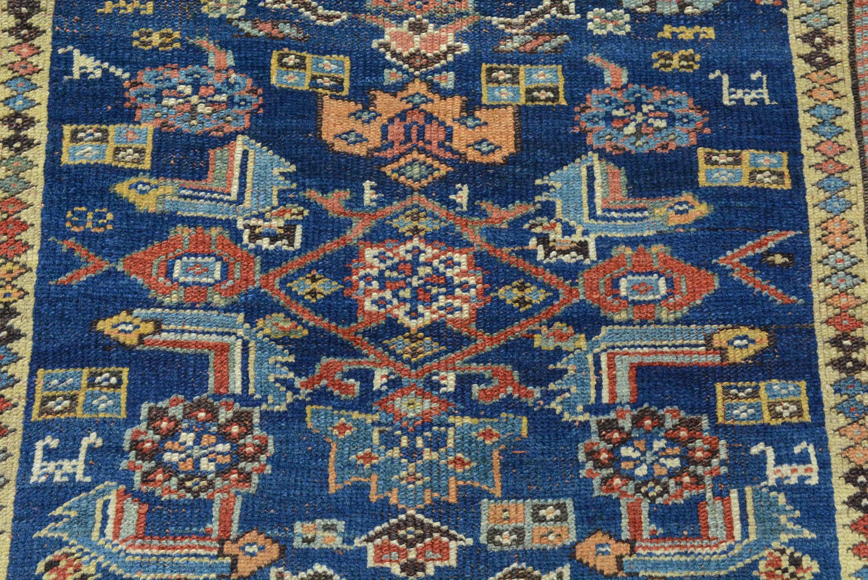 Antiker persisch-kurdischer Bidjar-Teppich (Stammeskunst) im Angebot