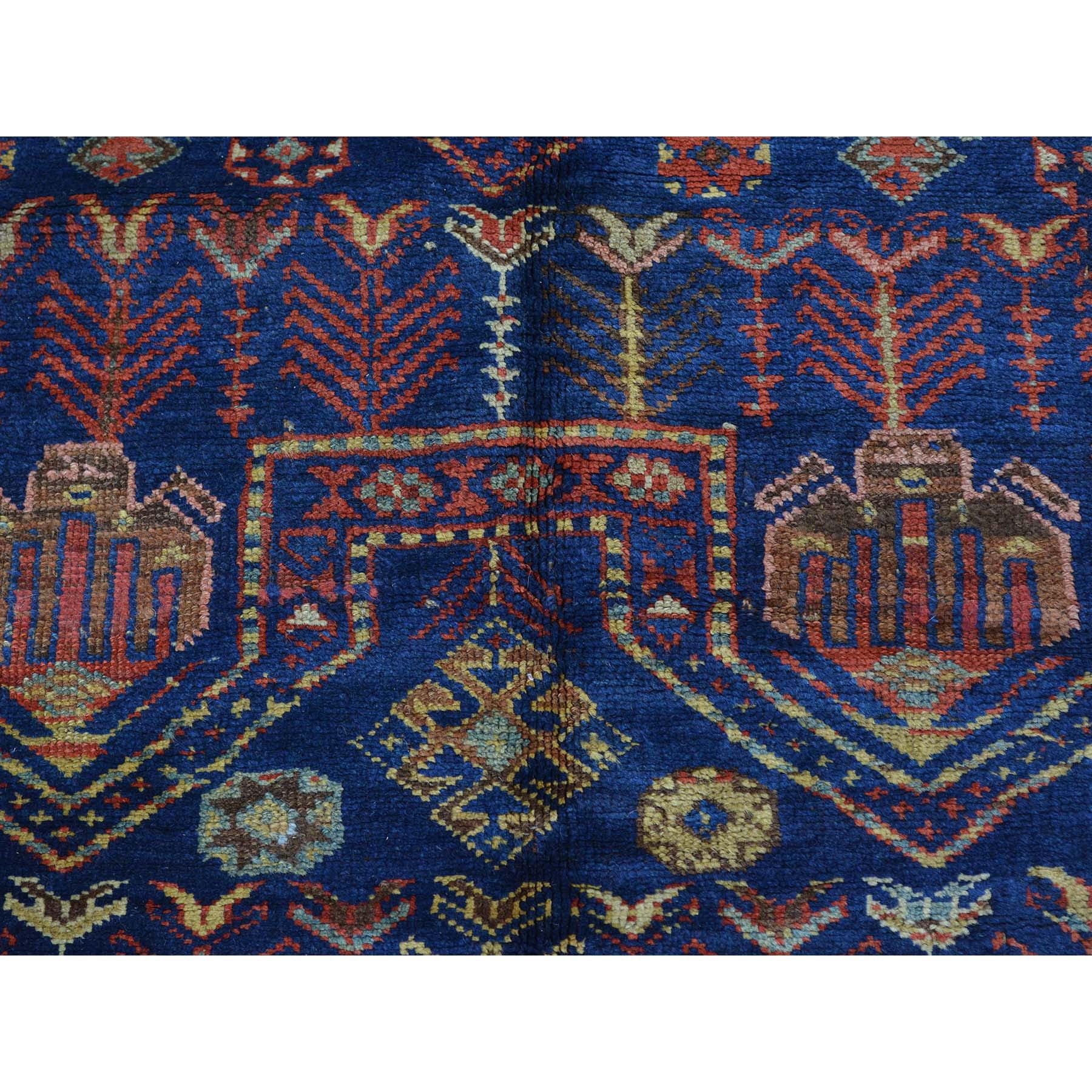Hand-Knotted Antique Persian Kurdish Bijar Exc Cond Hand Knotted Wide Runner Rug