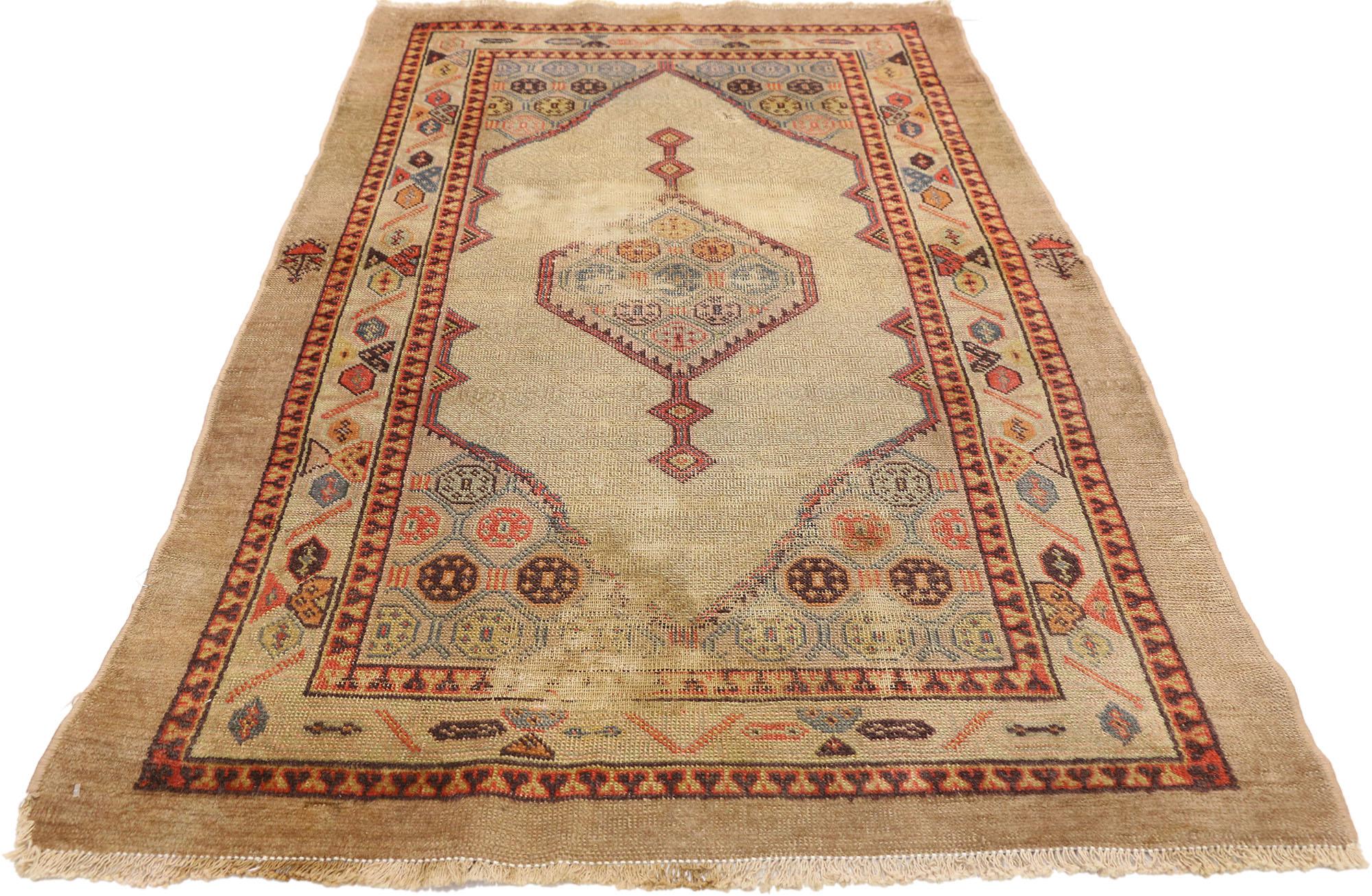 Malayer Antique Persian Kurdish Carpet For Sale