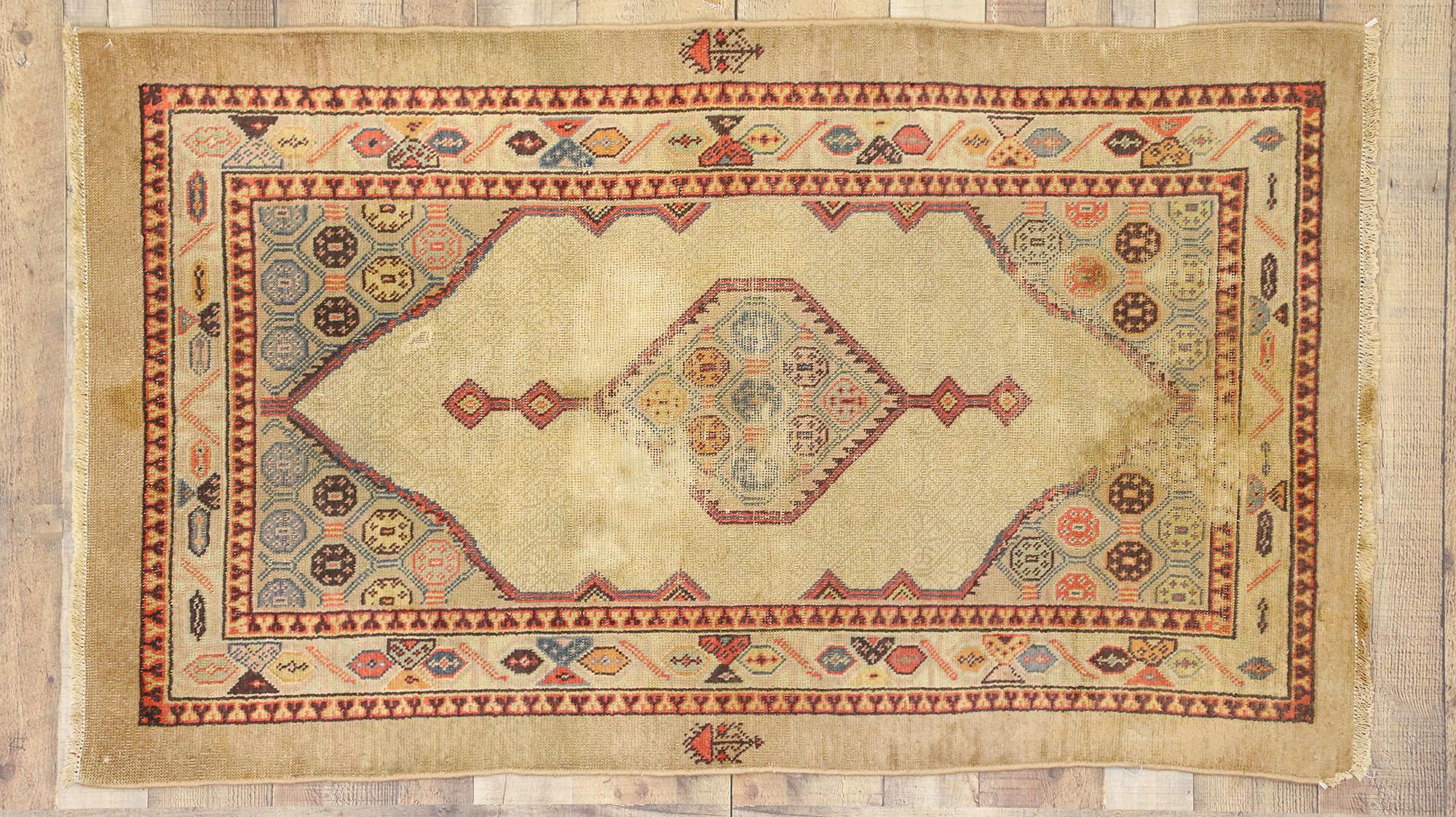 20th Century Antique Persian Kurdish Carpet For Sale
