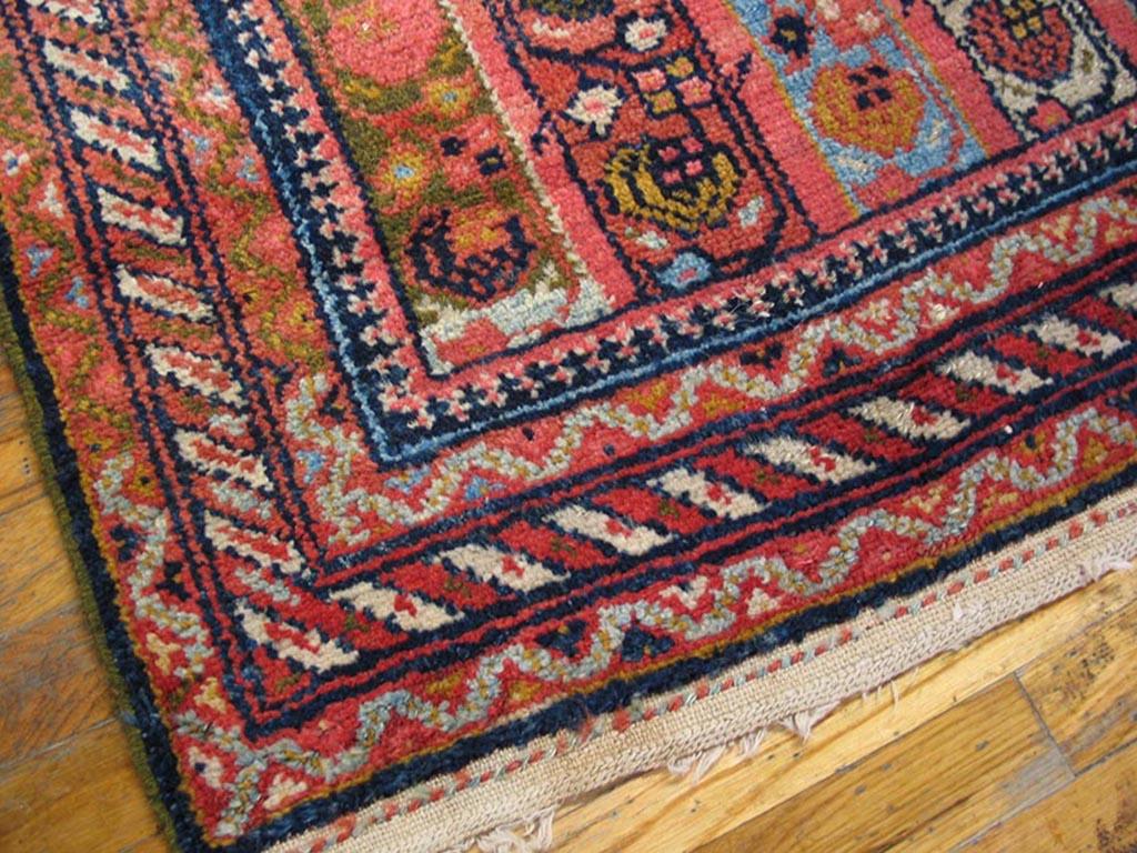 Hand-Knotted Early 20th Century W. Persian Kurdish Runner Carpet ( 3'5
