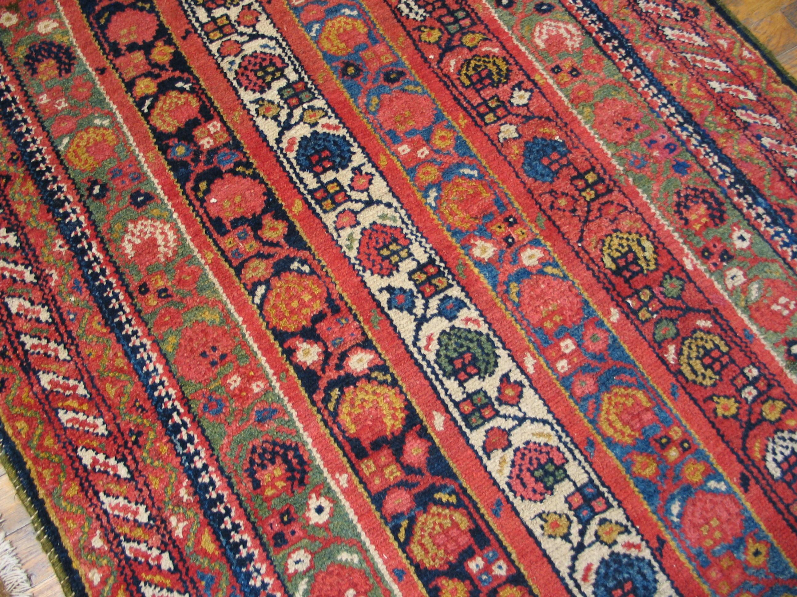 Early 20th Century W. Persian Kurdish Runner Carpet ( 3'5