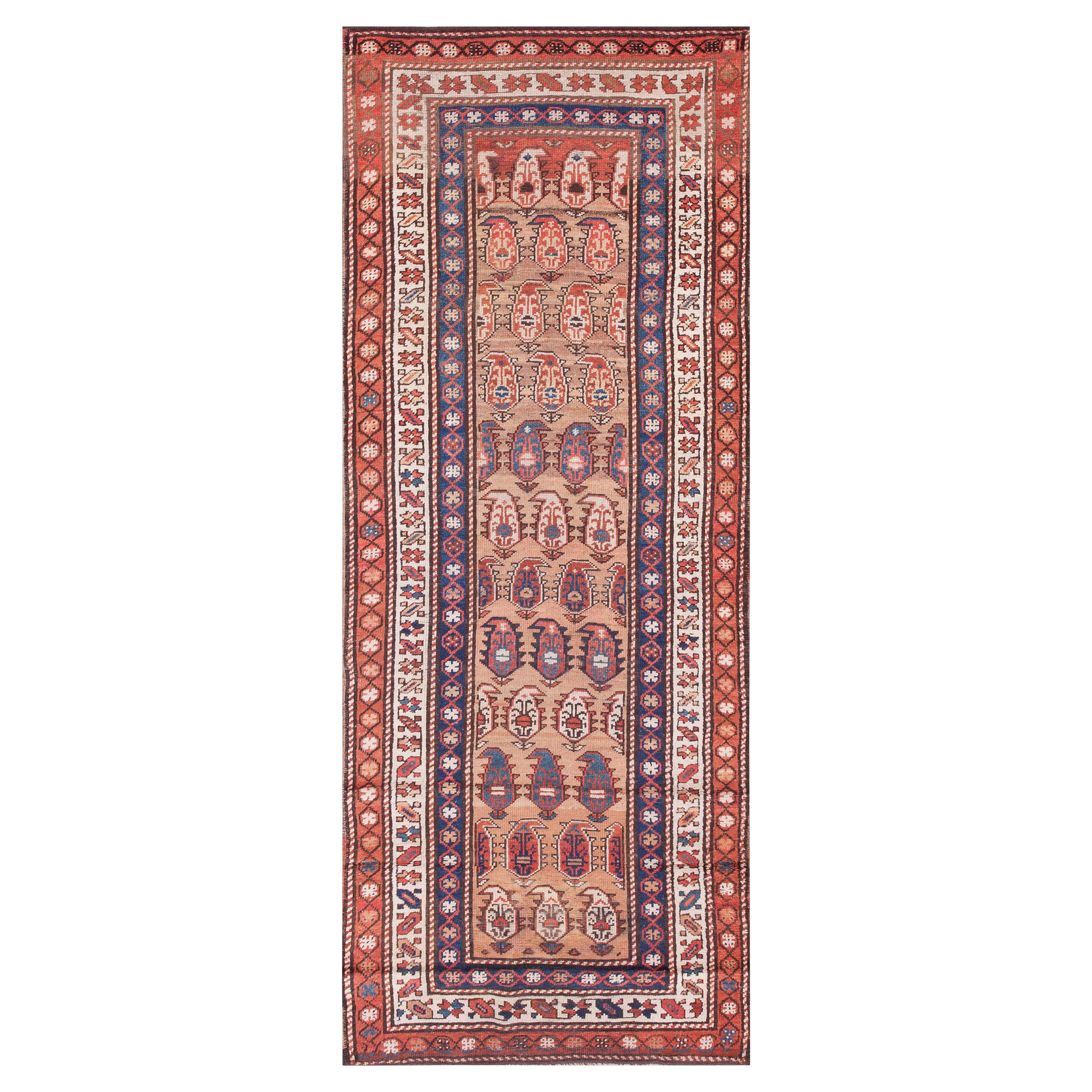 Tappeto antico persiano curdo 3'6" x 8'10"