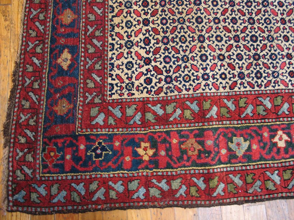 Antique Persian Kurdish Rug In Good Condition For Sale In New York, NY